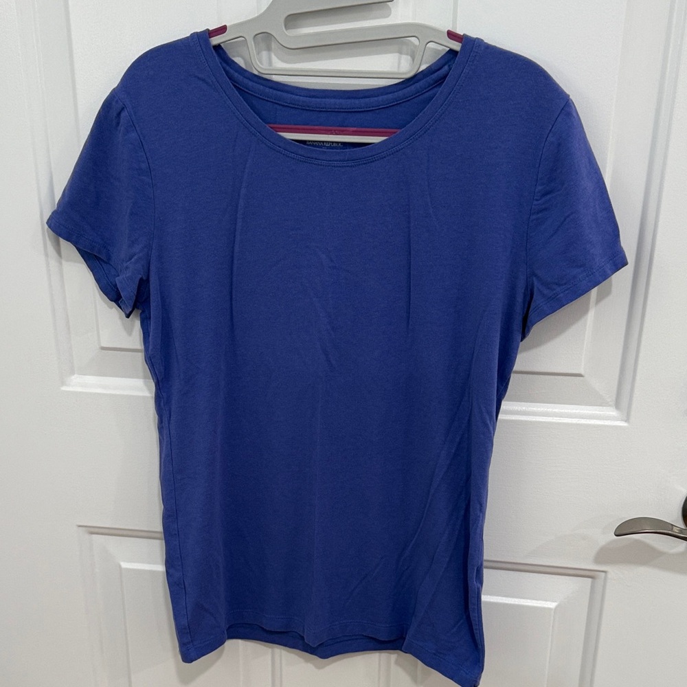 Banana Republic Royal Blue Short Sleeve Tee